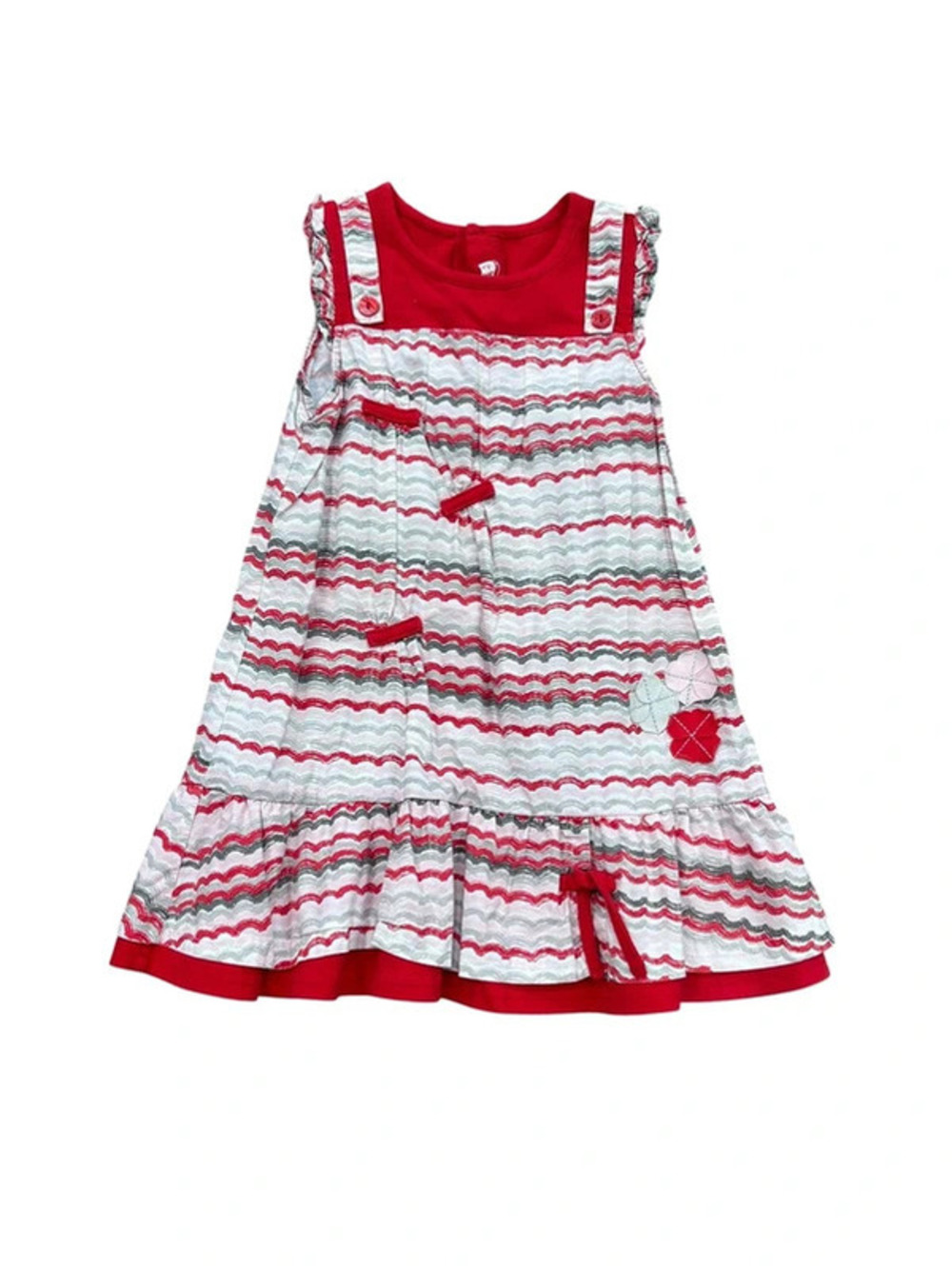 Deux par deux red and white dress size 24m